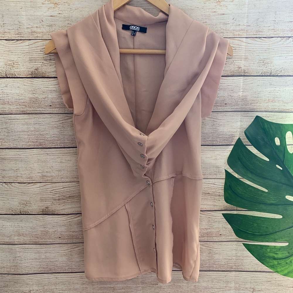 ASOS Cowl Neck Shirt - size 2